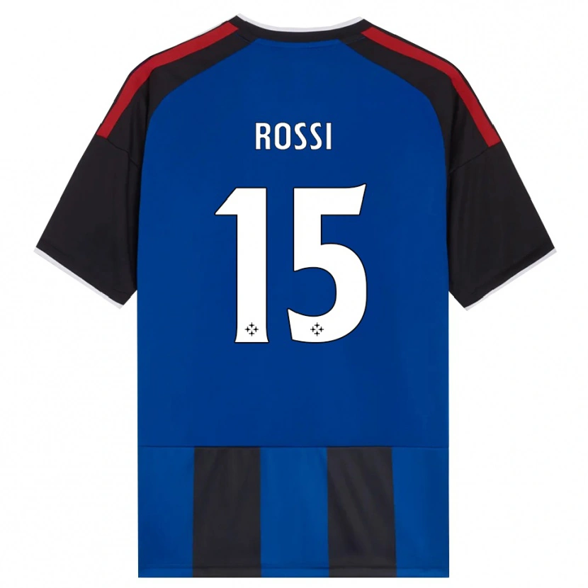 Danxen Criança Camisola Jacopo Rossi #15 Azul Preto Branco Vermelho Principal 2026/27 Camisa Brasil