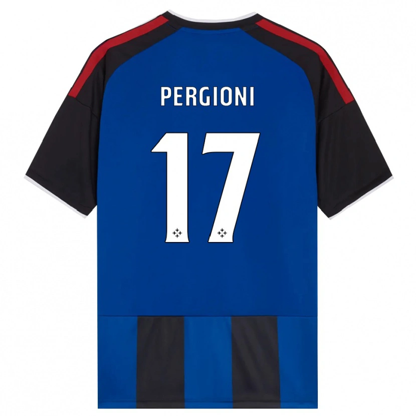 Danxen Criança Camisola Kevin Pergioni #17 Azul Preto Branco Vermelho Principal 2026/27 Camisa Brasil