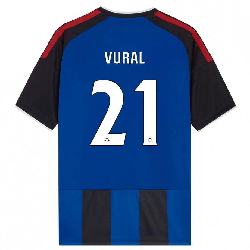Danxen Criança Camisola İsak Vural #21 Azul Preto Branco Vermelho Principal 2026/27 Camisa Brasil