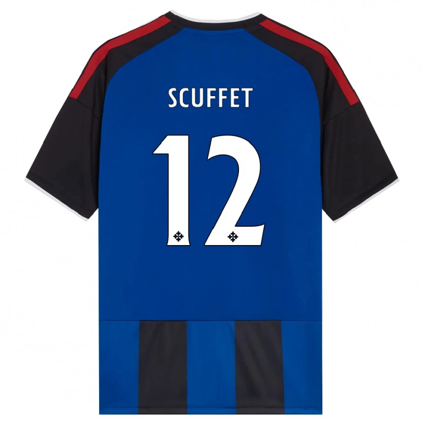 Danxen Criança Camisola Simone Scuffet #12 Azul Preto Branco Vermelho Principal 2026/27 Camisa Brasil