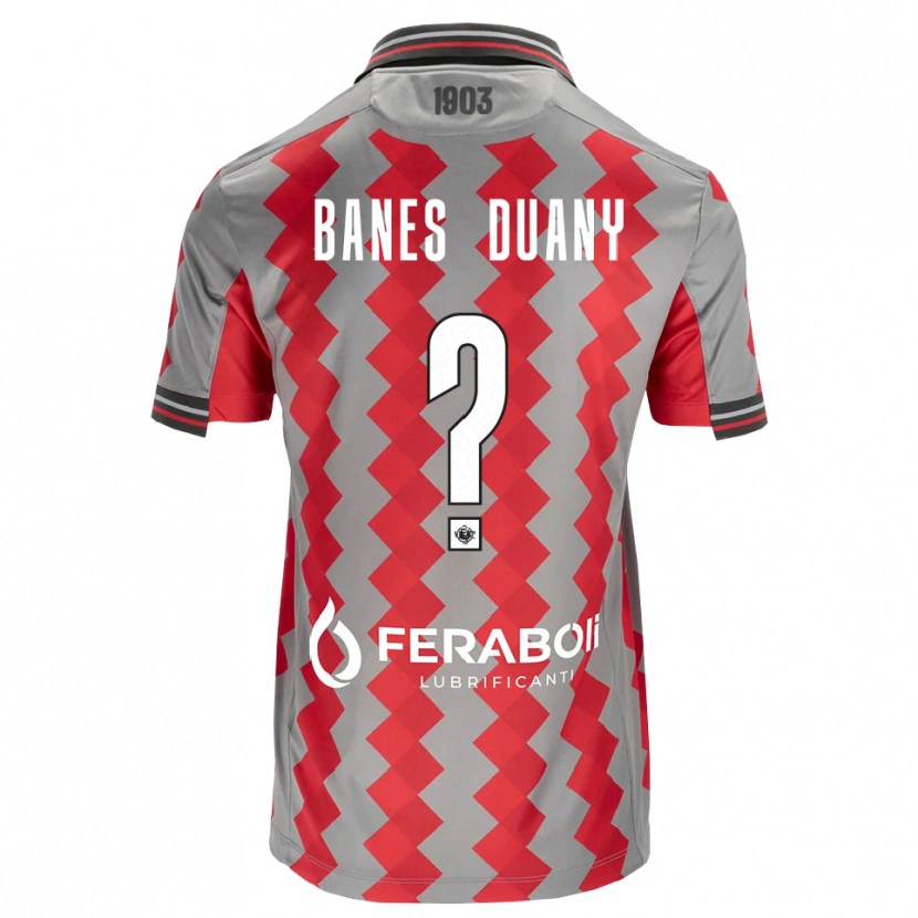 Danxen Criança Camisola Alessandro Banes Duany #0 Cinza Vermelho Branco Principal 2026/27 Camisa Brasil