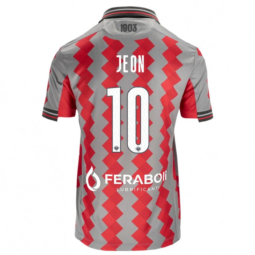 Danxen Criança Camisola Joseph Jeon #10 Cinza Vermelho Branco Principal 2026/27 Camisa Brasil