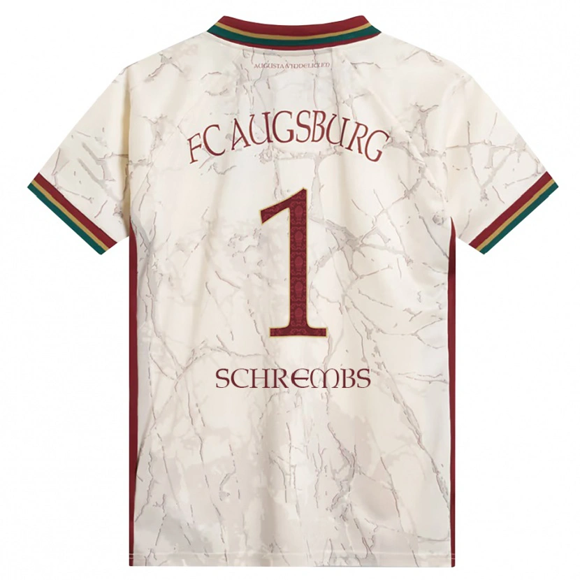 Danxen Criança Camisola Luis Schrembs #1 Verde Arroz Branco Bordô Principal 2026/27 Camisa Brasil
