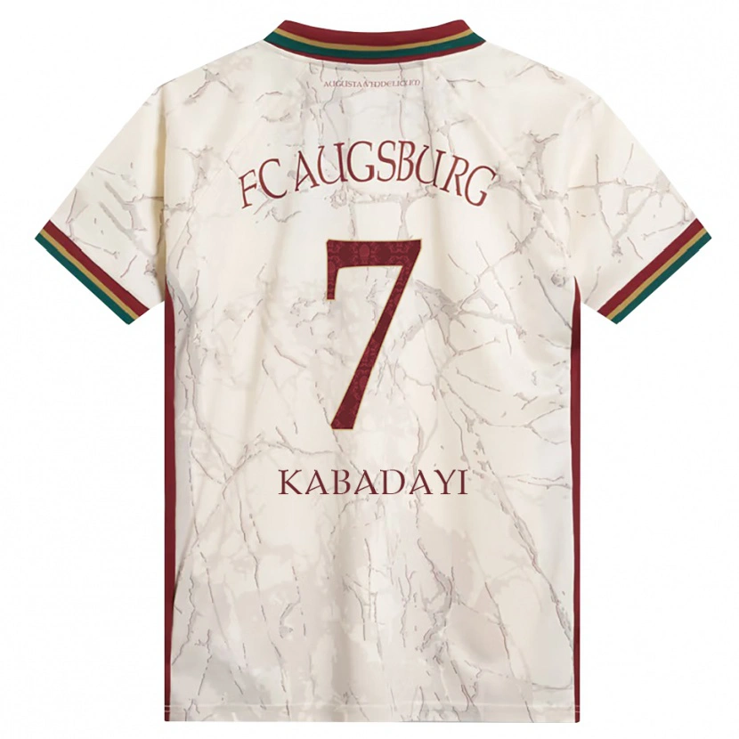 Danxen Criança Camisola Yusuf Kabadayi #7 Verde Arroz Branco Bordô Principal 2026/27 Camisa Brasil