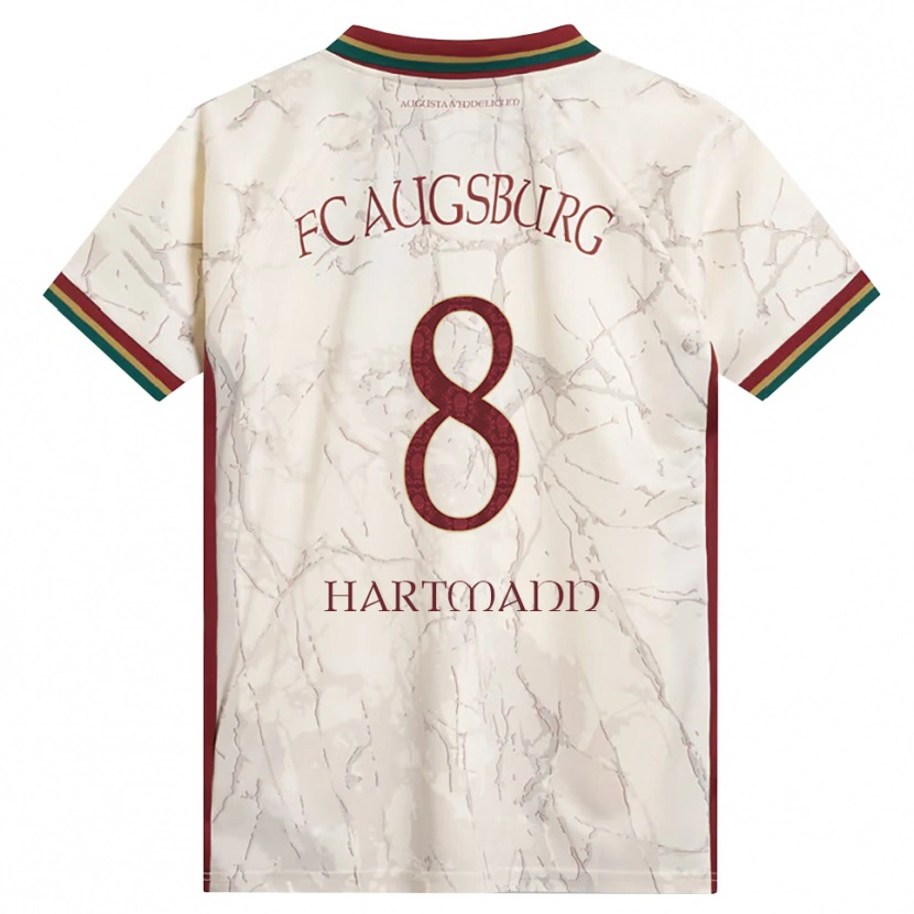 Danxen Criança Camisola Mika Hartmann #8 Verde Arroz Branco Bordô Principal 2026/27 Camisa Brasil