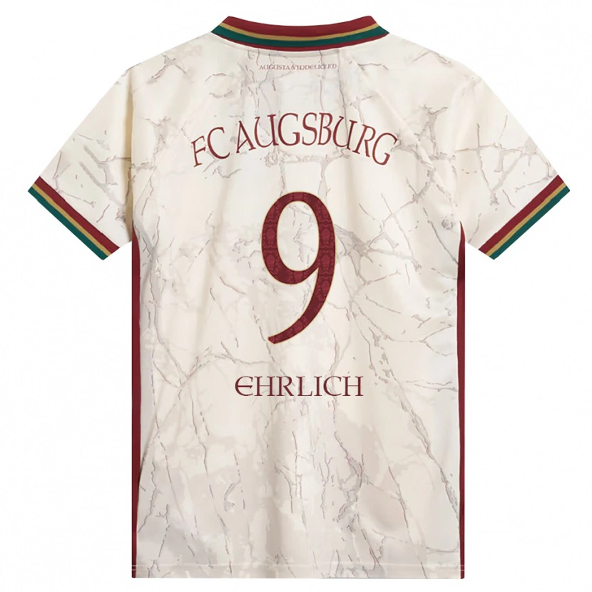 Danxen Criança Camisola Lucas Ehrlich #9 Verde Arroz Branco Bordô Principal 2026/27 Camisa Brasil