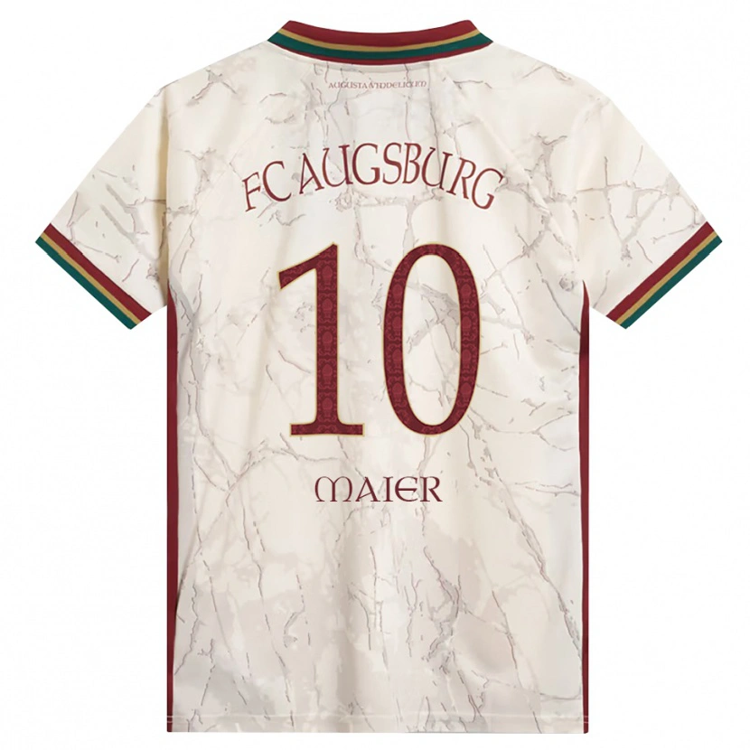 Danxen Criança Camisola Arne Maier #10 Verde Arroz Branco Bordô Principal 2026/27 Camisa Brasil