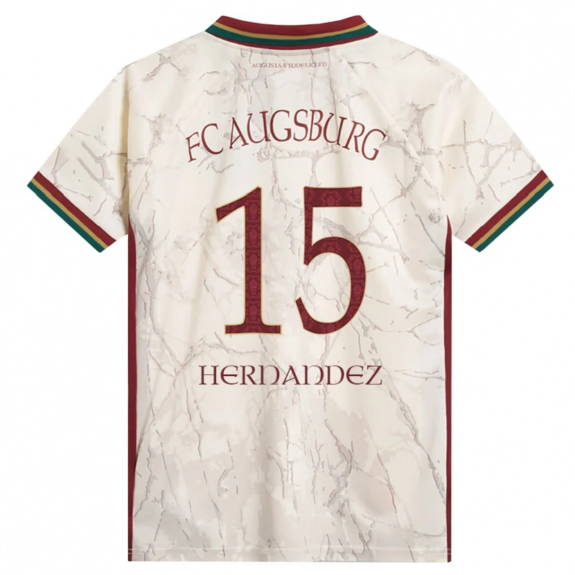 Danxen Criança Camisola Saidu Hernandez #15 Verde Arroz Branco Bordô Principal 2026/27 Camisa Brasil