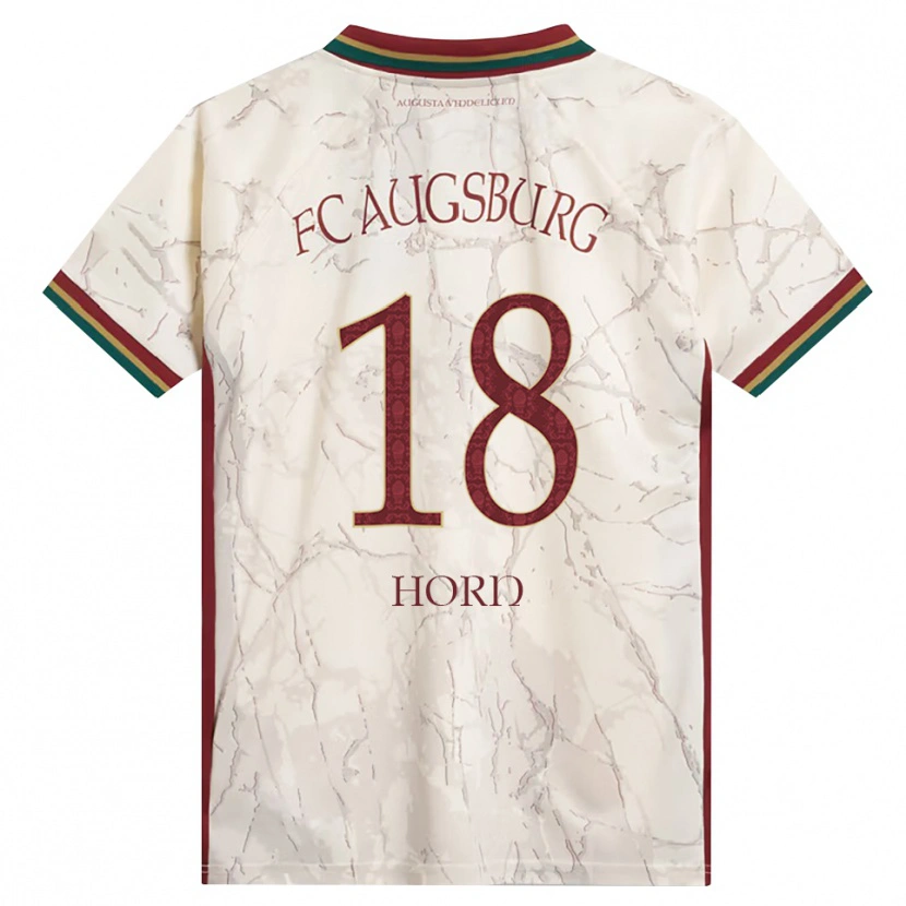 Danxen Criança Camisola Tobias Horn #18 Verde Arroz Branco Bordô Principal 2026/27 Camisa Brasil