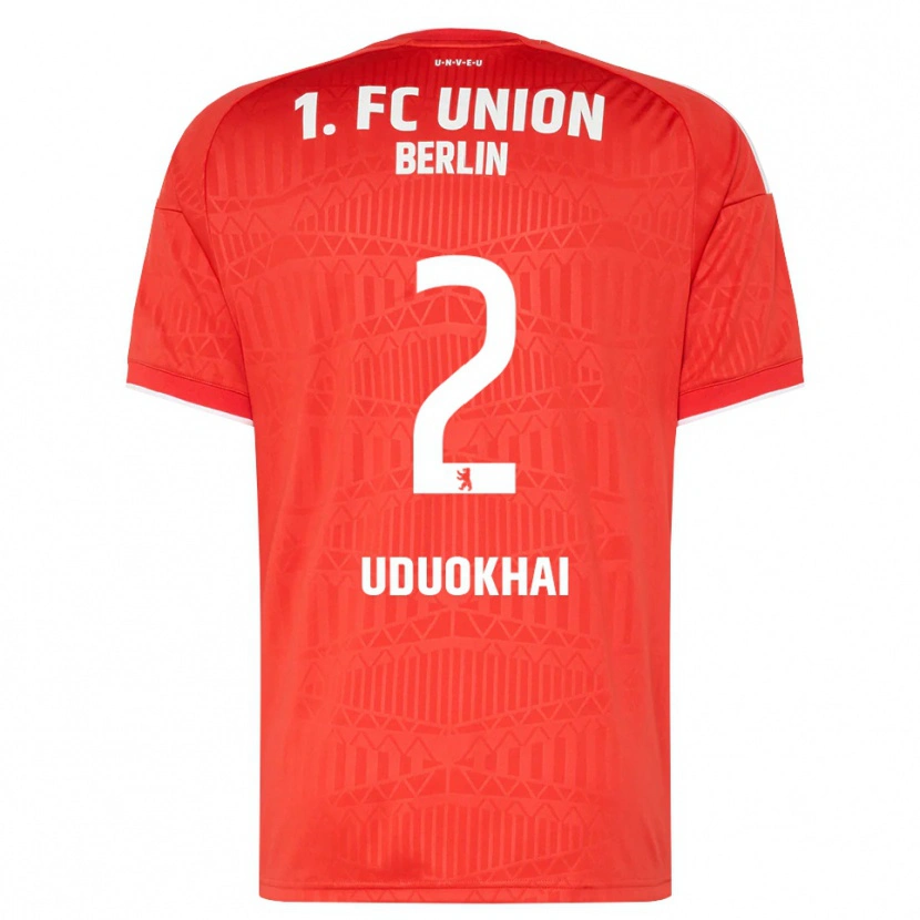 Danxen Criança Camisola Felix Uduokhai #2 Vermelho Branco Principal 2026/27 Camisa Brasil