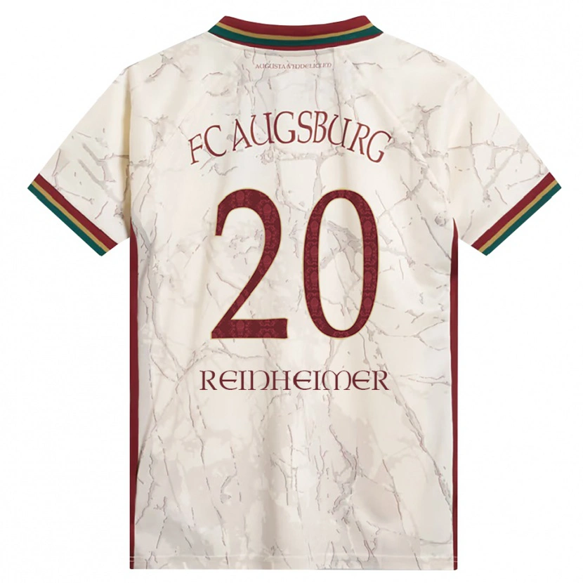 Danxen Criança Camisola Pirmin Reinheimer #20 Verde Arroz Branco Bordô Principal 2026/27 Camisa Brasil