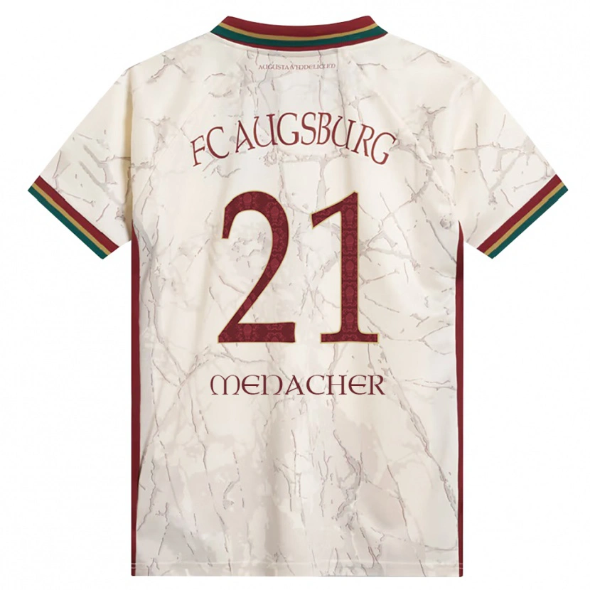 Danxen Criança Camisola Anton Menacher #21 Verde Arroz Branco Bordô Principal 2026/27 Camisa Brasil