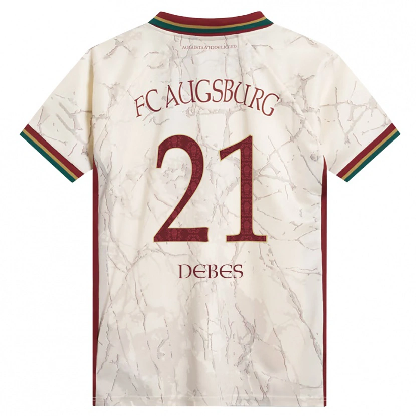 Danxen Criança Camisola Magdalena Debes #21 Verde Arroz Branco Bordô Principal 2026/27 Camisa Brasil