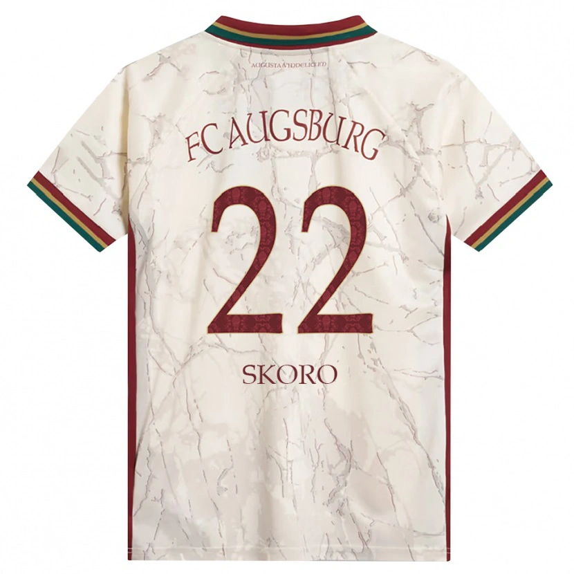 Danxen Criança Camisola Luka Skoro #22 Verde Arroz Branco Bordô Principal 2026/27 Camisa Brasil