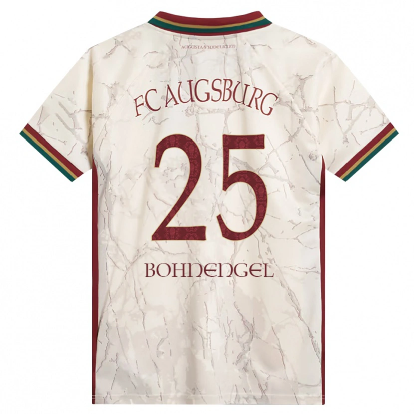 Danxen Criança Camisola Noah Bohnengel #25 Verde Arroz Branco Bordô Principal 2026/27 Camisa Brasil