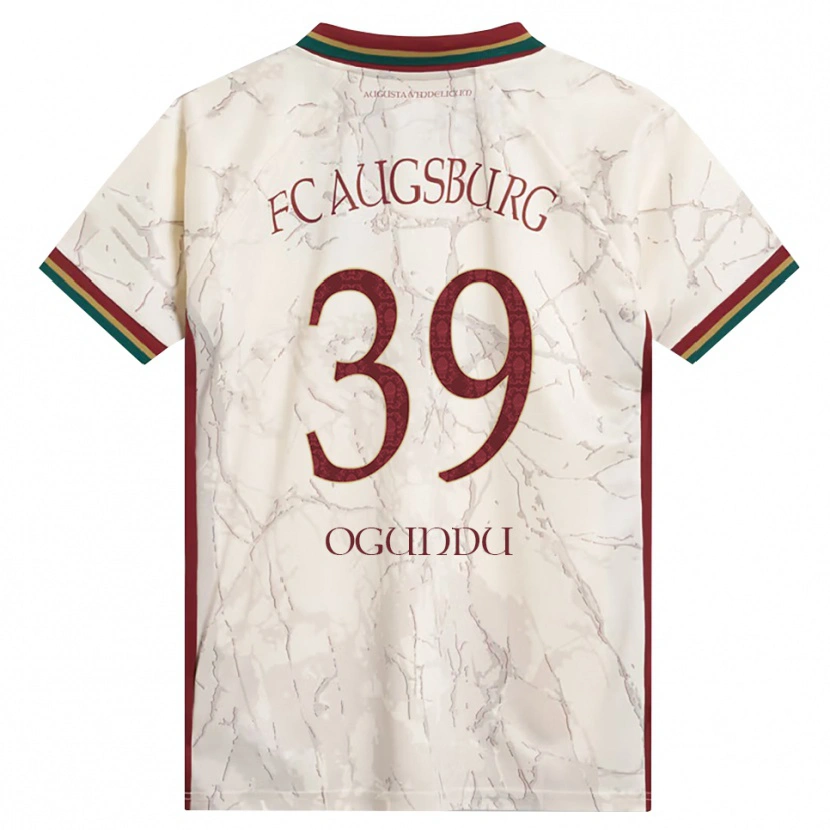 Danxen Criança Camisola Uchenna Ogundu #39 Verde Arroz Branco Bordô Principal 2026/27 Camisa Brasil