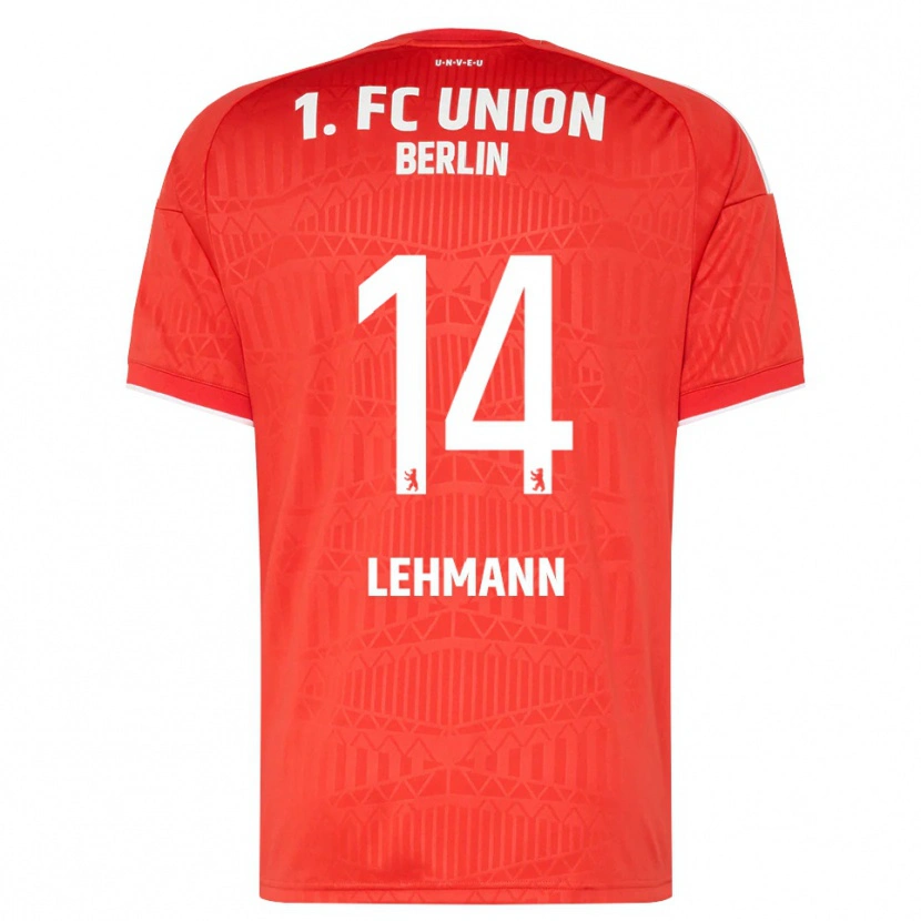 Danxen Criança Camisola Noah Lehmann #14 Vermelho Branco Principal 2026/27 Camisa Brasil