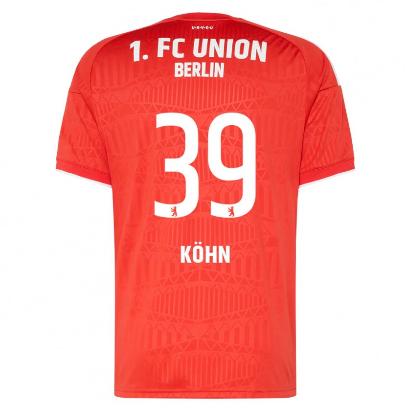 Danxen Criança Camisola Derrick Köhn #39 Vermelho Branco Principal 2026/27 Camisa Brasil