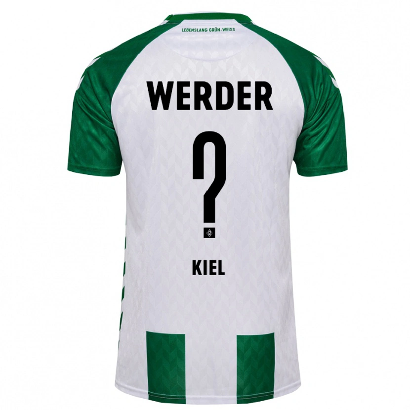 Danxen Criança Camisola Bennet Kiel #0 Verde Branco Principal 2026/27 Camisa Brasil