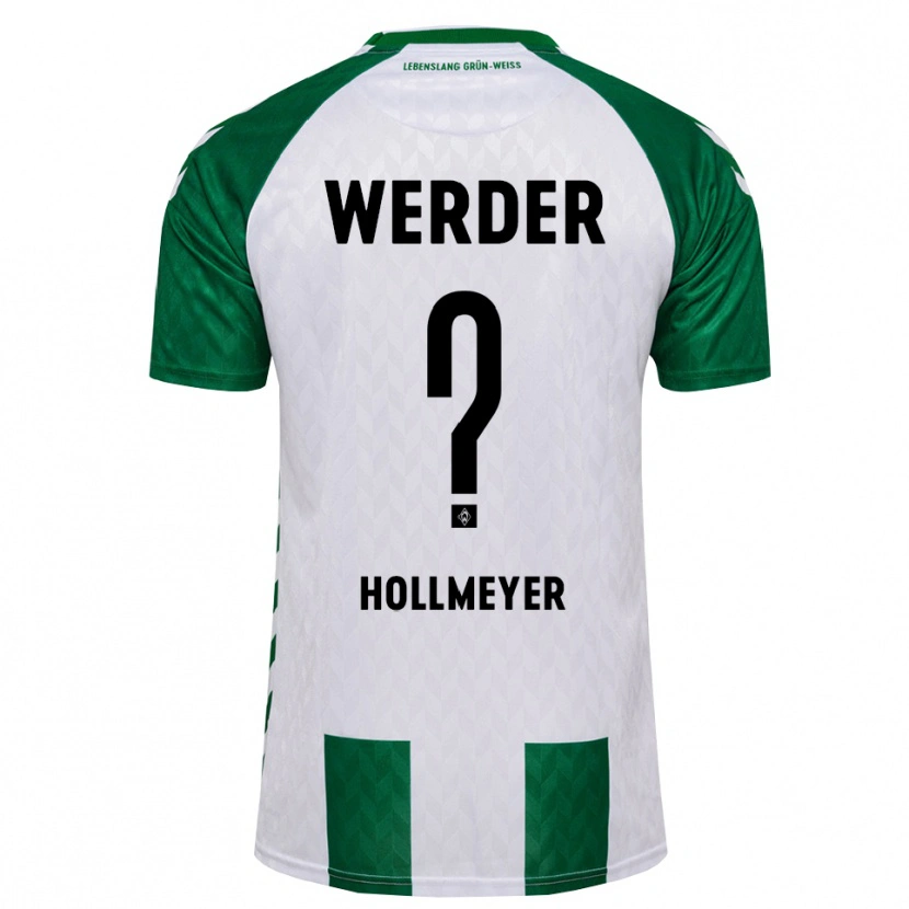 Danxen Criança Camisola Tom Hollmeyer #0 Verde Branco Principal 2026/27 Camisa Brasil