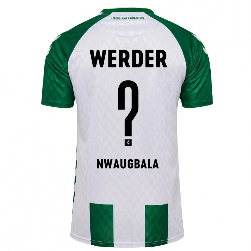 Danxen Criança Camisola Kevin Nwaugbala #0 Verde Branco Principal 2026/27 Camisa Brasil
