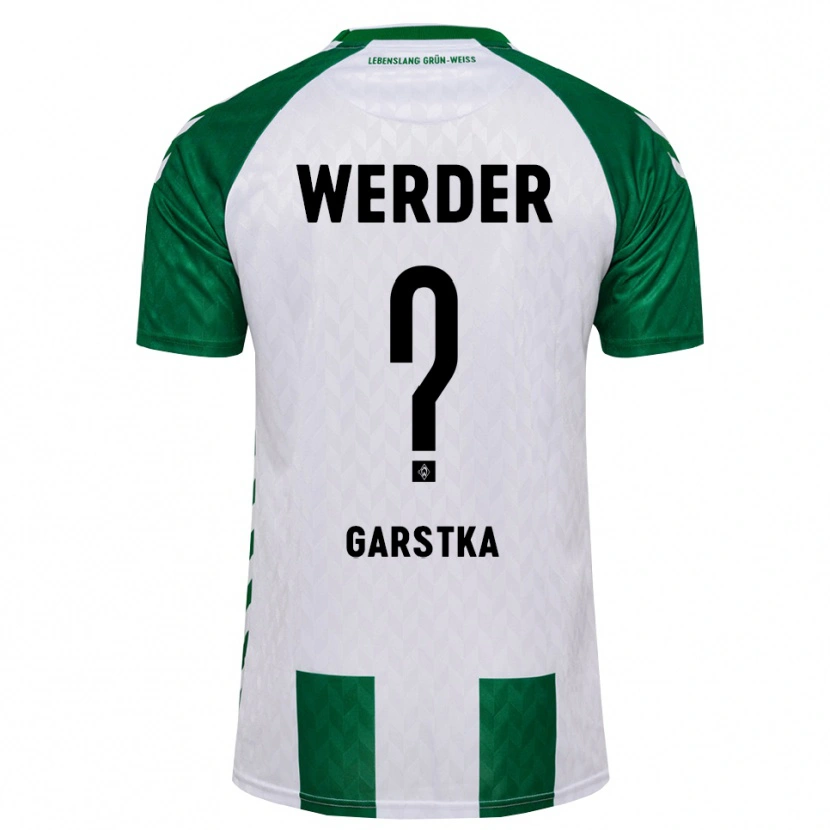 Danxen Criança Camisola Maximilian Garstka #0 Verde Branco Principal 2026/27 Camisa Brasil