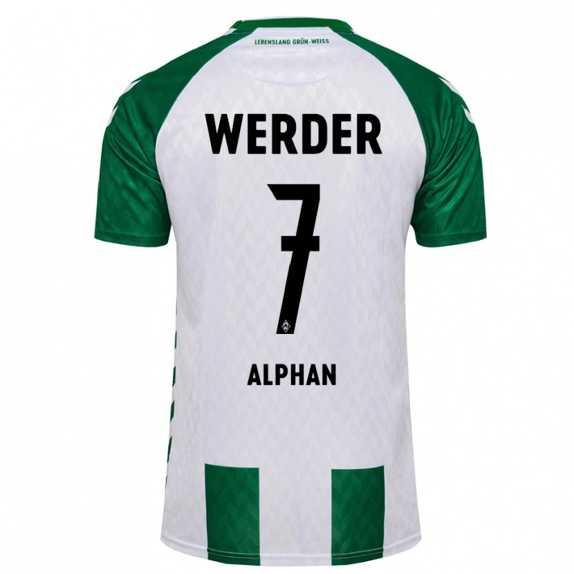 Danxen Criança Camisola Metehan Alphan #7 Verde Branco Principal 2026/27 Camisa Brasil