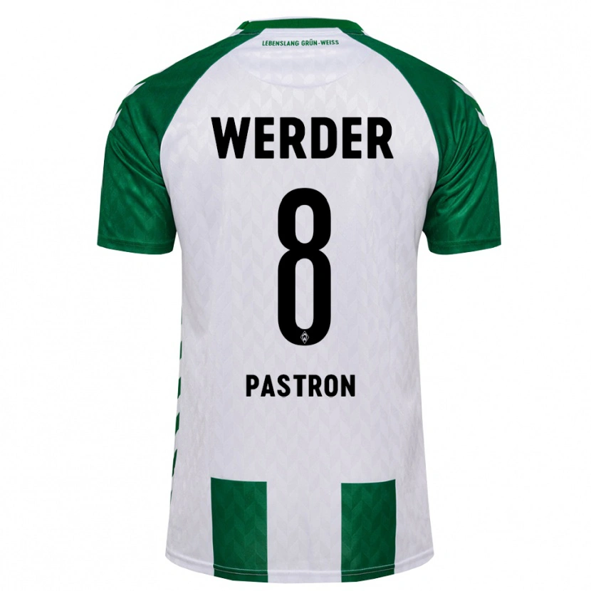 Danxen Criança Camisola Tommy Pastron #8 Verde Branco Principal 2026/27 Camisa Brasil