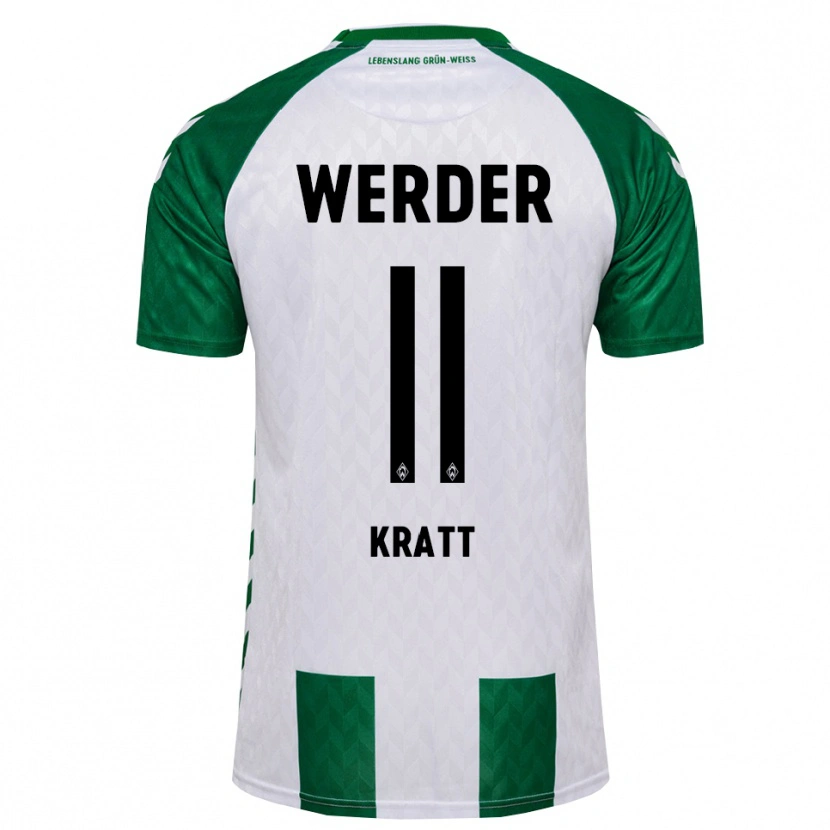 Danxen Criança Camisola Ronan Kratt #11 Verde Branco Principal 2026/27 Camisa Brasil