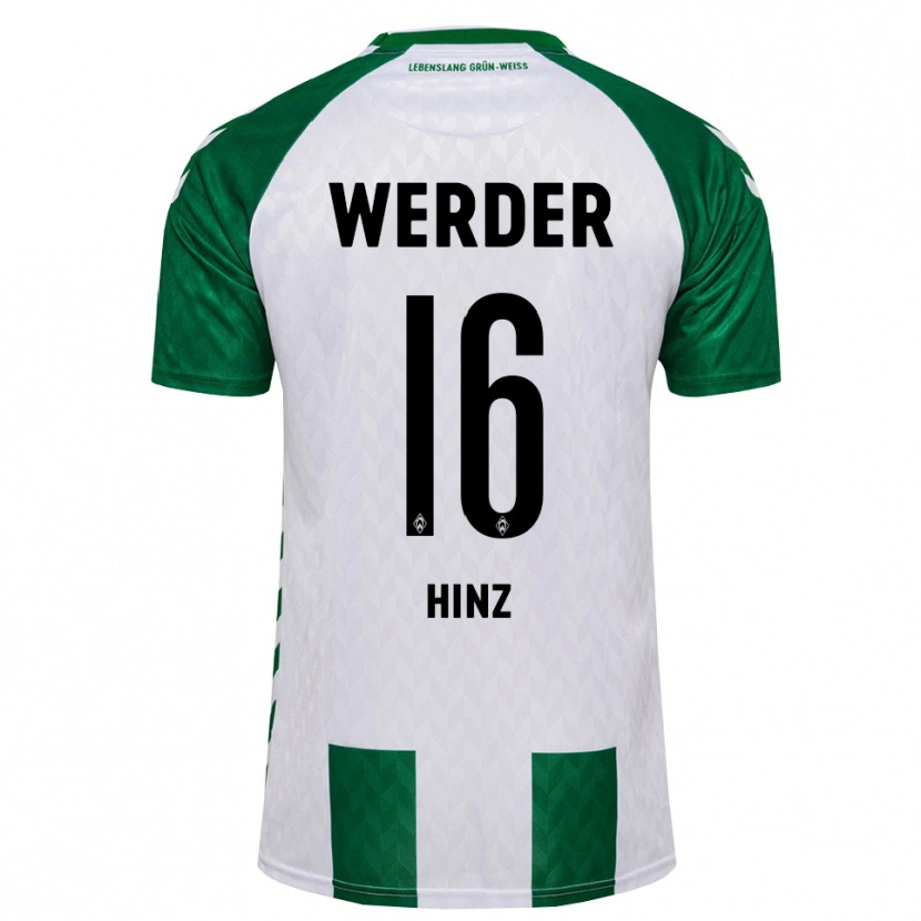 Danxen Criança Camisola Alexandro Hinz #16 Verde Branco Principal 2026/27 Camisa Brasil