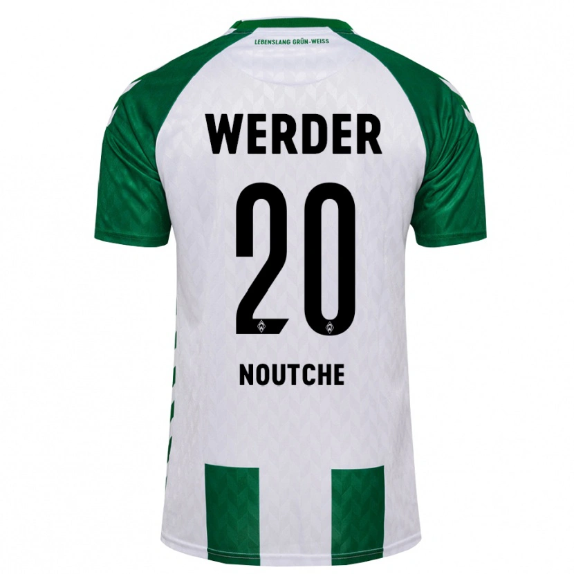 Danxen Criança Camisola Steven Noutche #20 Verde Branco Principal 2026/27 Camisa Brasil