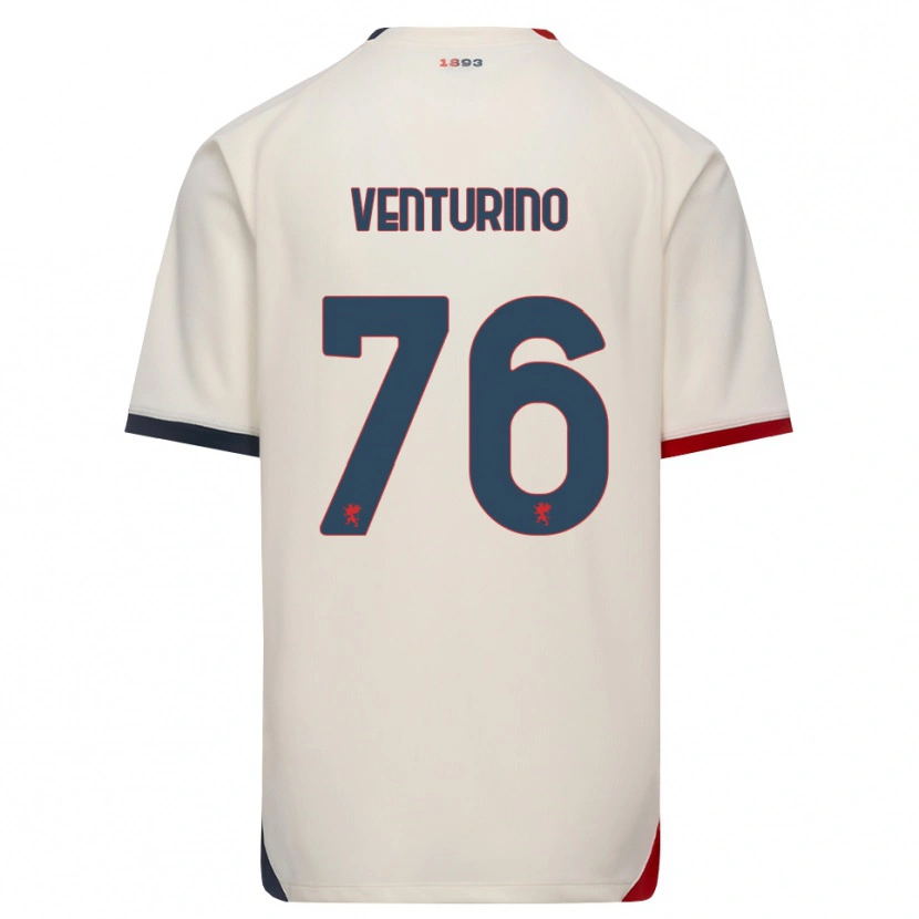 Danxen Criança Camisola Lorenzo Venturino #76 Branco Off-Red Alternativa 2026/27 Camisa Brasil