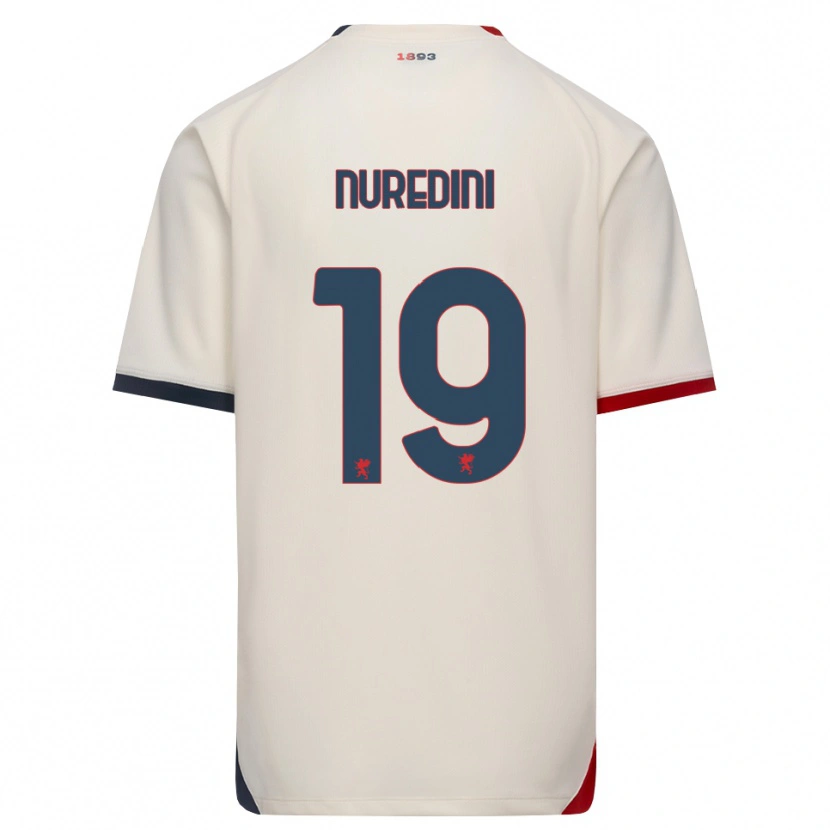 Danxen Criança Camisola Joi Nuredini #19 Branco Off-Red Alternativa 2026/27 Camisa Brasil