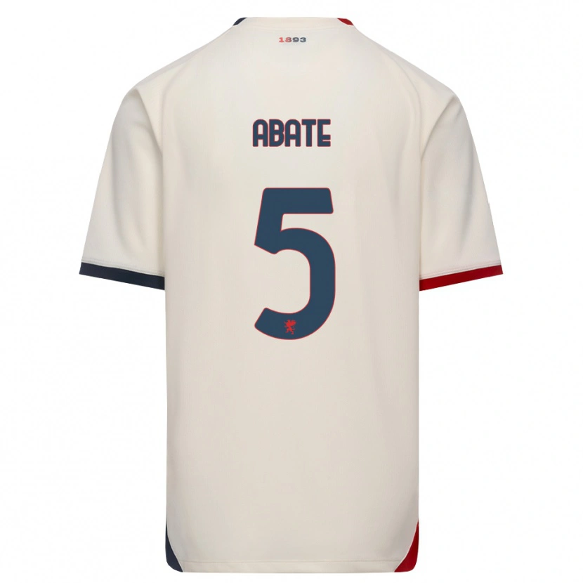 Danxen Criança Camisola Giada Abate #5 Branco Off-Red Alternativa 2026/27 Camisa Brasil