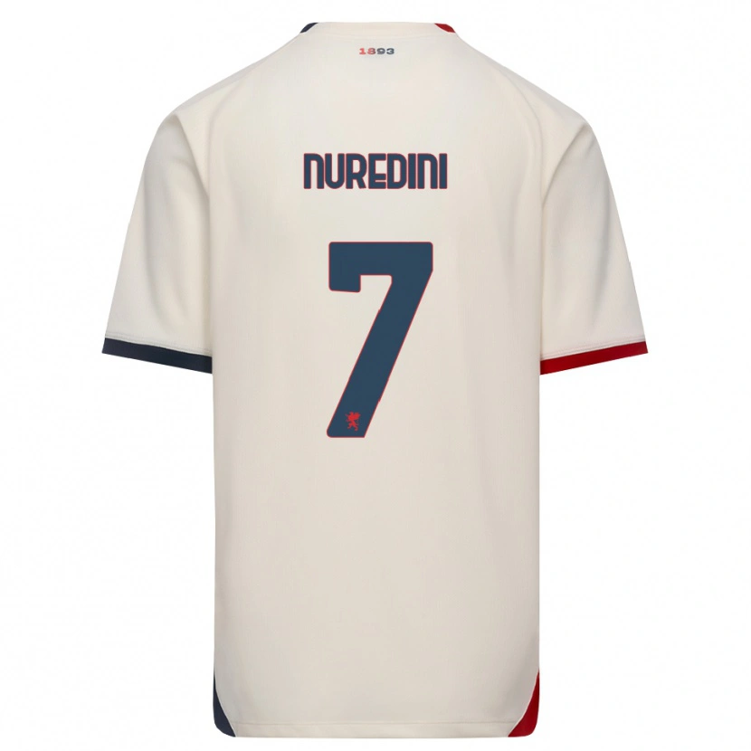 Danxen Criança Camisola Kejvin Nuredini #7 Branco Off-Red Alternativa 2026/27 Camisa Brasil