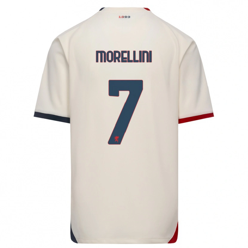 Danxen Criança Camisola Matteo Morellini #7 Branco Off-Red Alternativa 2026/27 Camisa Brasil