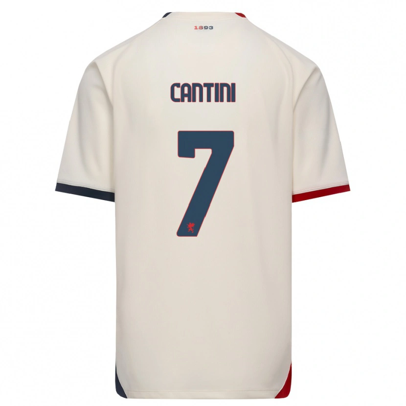 Danxen Criança Camisola Riccardo Cantini #7 Branco Off-Red Alternativa 2026/27 Camisa Brasil