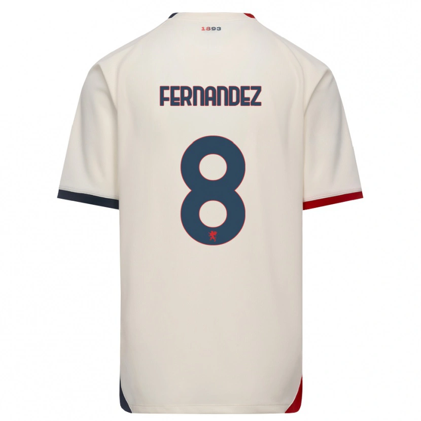 Danxen Criança Camisola Maria Fernandez #8 Branco Off-Red Alternativa 2026/27 Camisa Brasil
