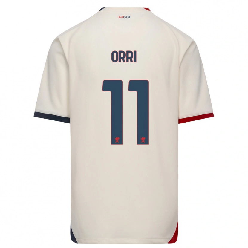 Danxen Criança Camisola Ágúst Orri Thorsteinsson #11 Branco Off-Red Alternativa 2026/27 Camisa Brasil
