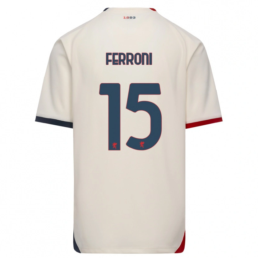 Danxen Criança Camisola Leonardo Ferroni #15 Branco Off-Red Alternativa 2026/27 Camisa Brasil