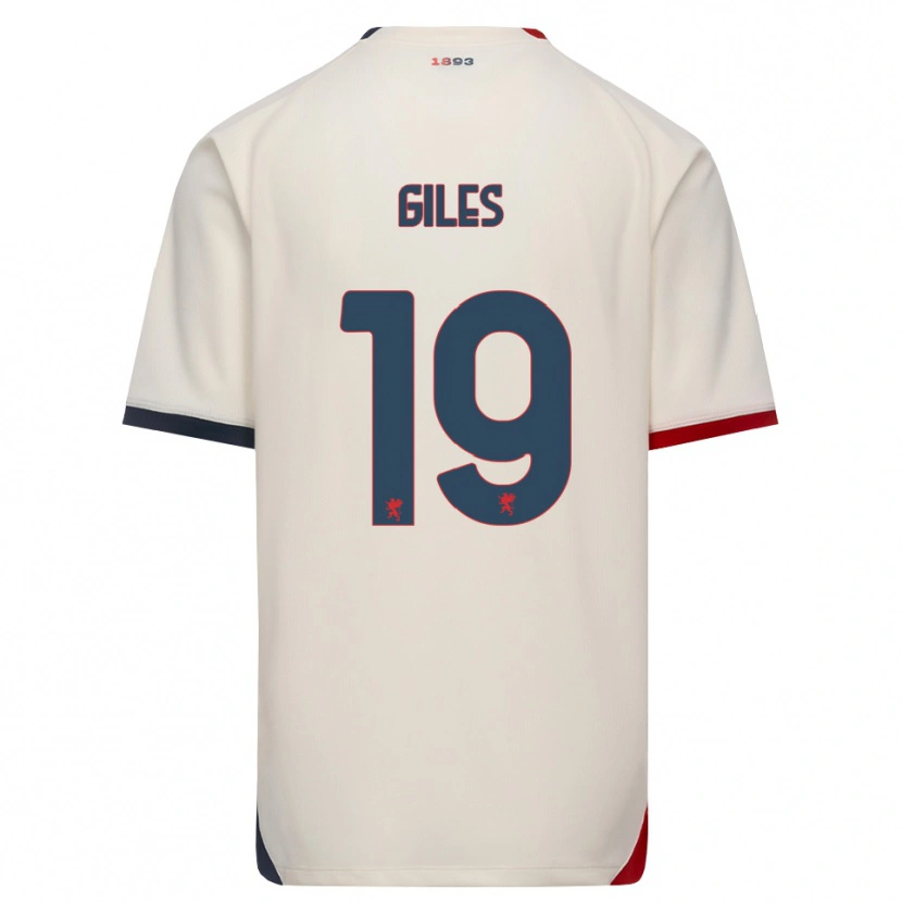 Danxen Criança Camisola Heidi Giles #19 Branco Off-Red Alternativa 2026/27 Camisa Brasil