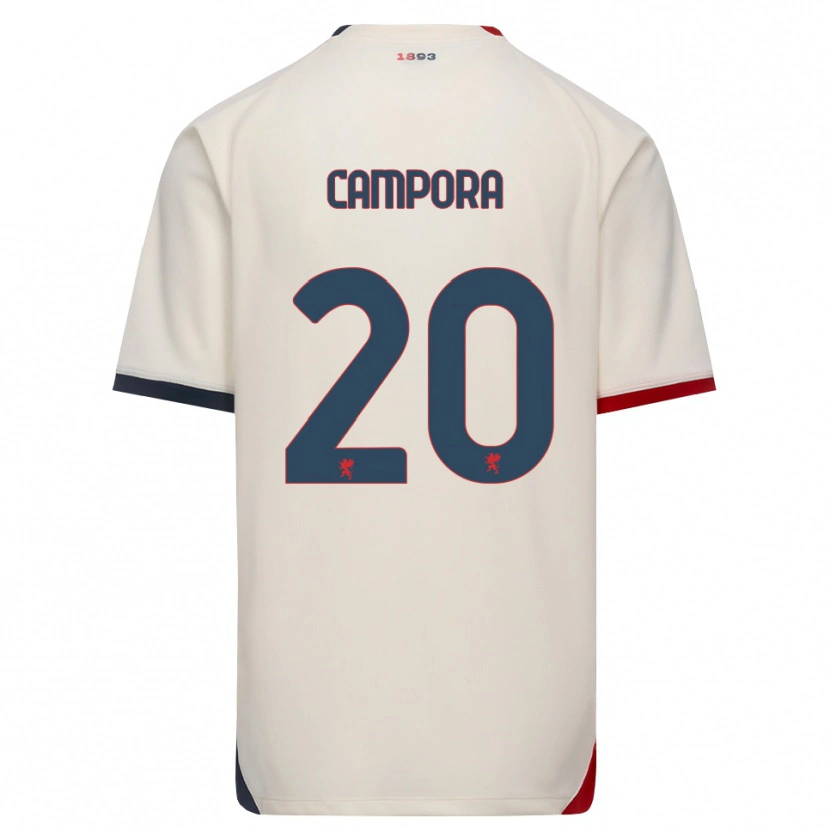 Danxen Criança Camisola Alice Campora #20 Branco Off-Red Alternativa 2026/27 Camisa Brasil