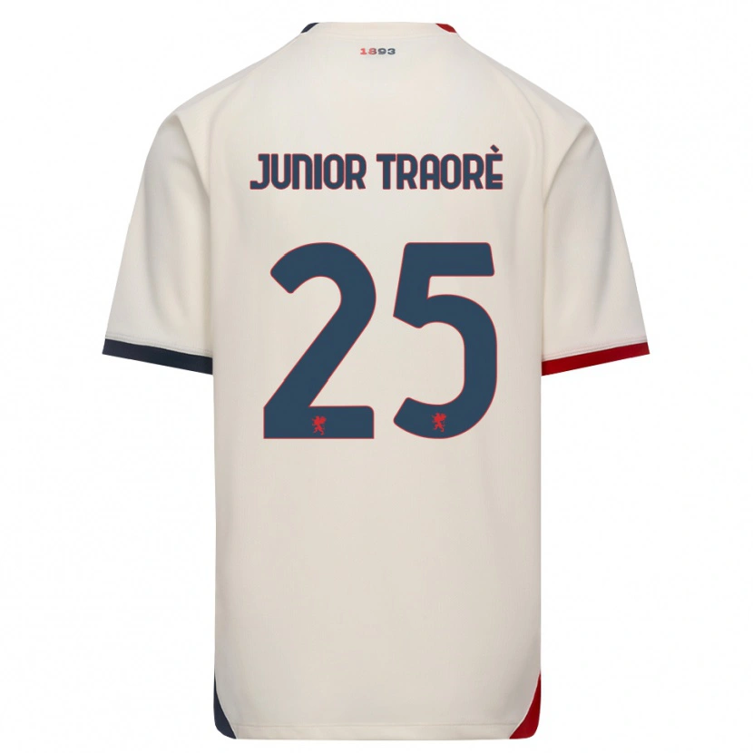 Danxen Criança Camisola Hamed Traoré #25 Branco Off-Red Alternativa 2026/27 Camisa Brasil