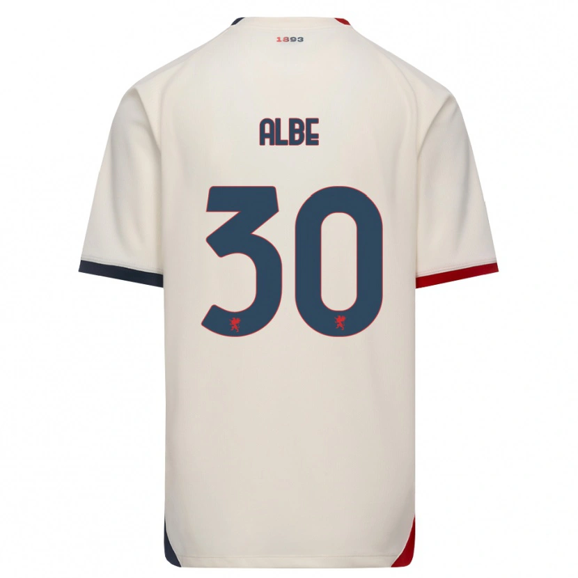 Danxen Criança Camisola Salem Albè #30 Branco Off-Red Alternativa 2026/27 Camisa Brasil