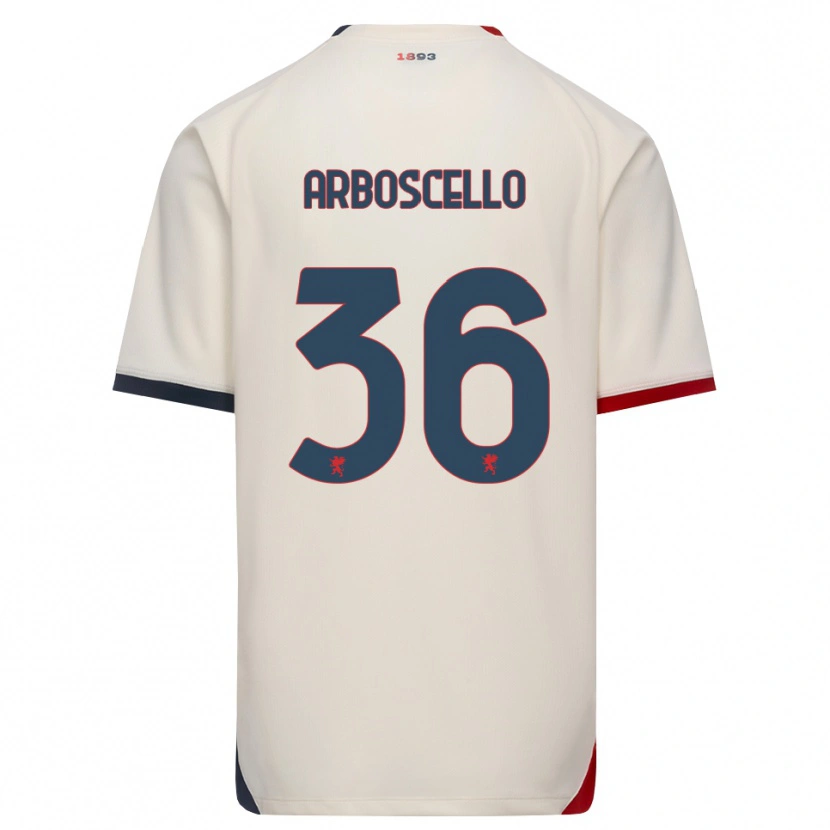 Danxen Criança Camisola Riccardo Arboscello #36 Branco Off-Red Alternativa 2026/27 Camisa Brasil