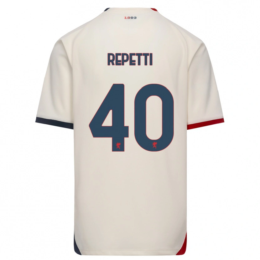 Danxen Criança Camisola Chiara Repetti #40 Branco Off-Red Alternativa 2026/27 Camisa Brasil