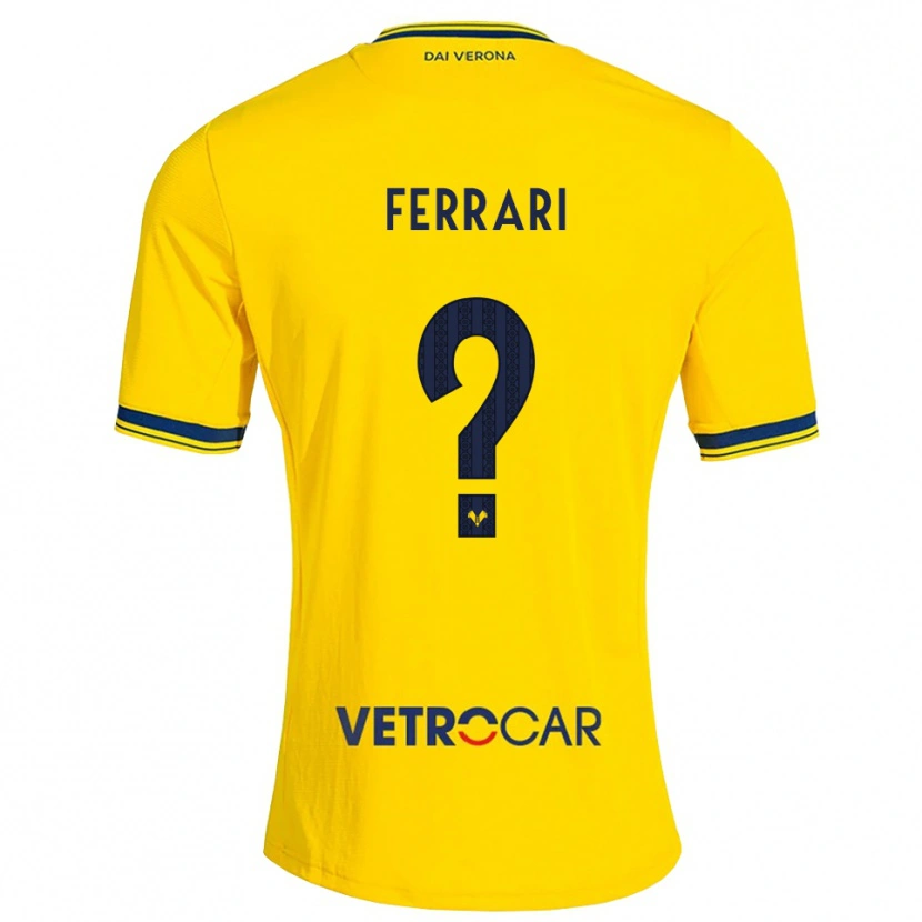 Danxen Criança Camisola Justin Ferrari #0 Amarelo Vermelho Alternativa 2026/27 Camisa Brasil