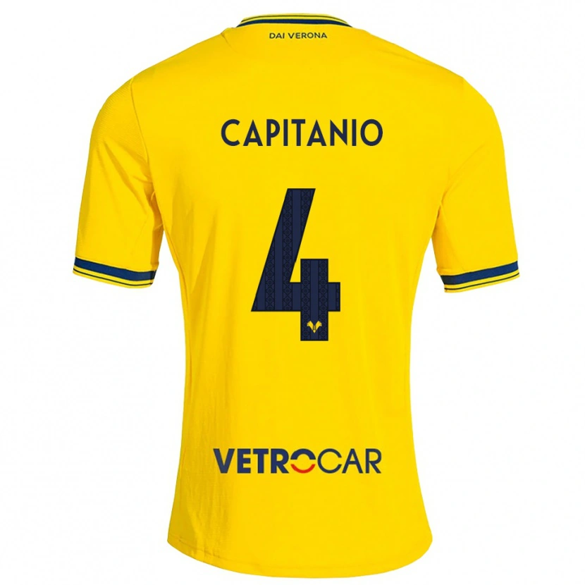 Danxen Criança Camisola Alex Capitanio #4 Amarelo Vermelho Alternativa 2026/27 Camisa Brasil