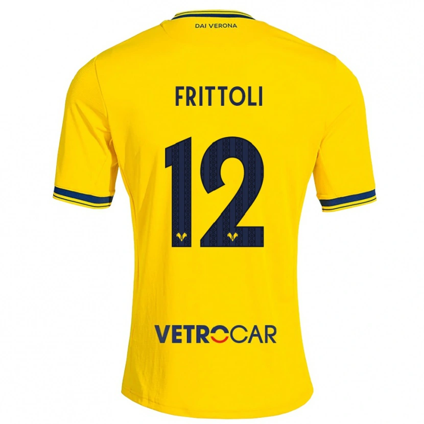 Danxen Criança Camisola Riccardo Frittoli #12 Amarelo Vermelho Alternativa 2026/27 Camisa Brasil