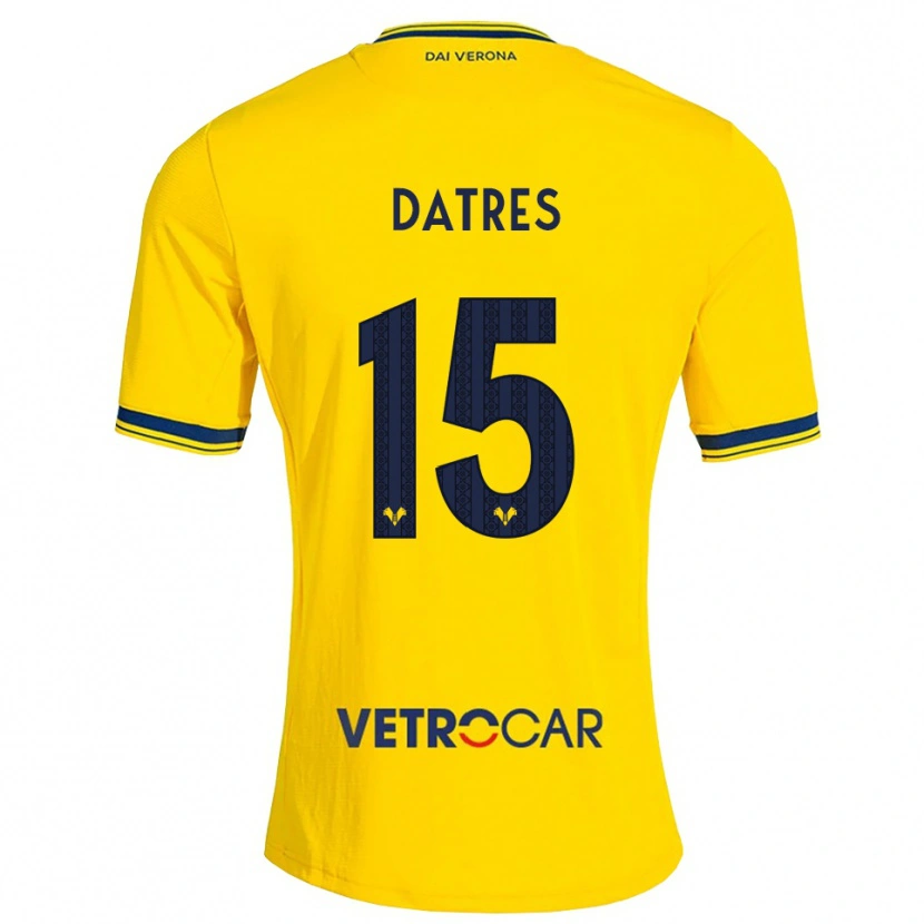 Danxen Criança Camisola Gaia Datres #15 Amarelo Vermelho Alternativa 2026/27 Camisa Brasil